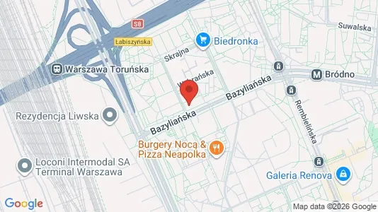Apartments for rent i Warszawa Wawer - kort over placeringen