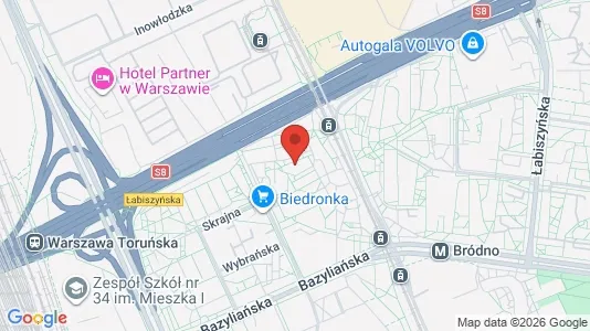 Apartments for rent i Warszawa Wawer - kort over placeringen