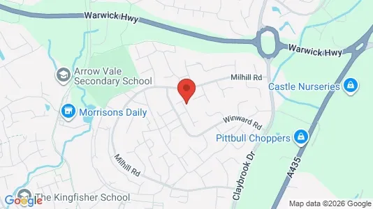 Apartments for rent i Redditch - Worcestershire - kort over placeringen