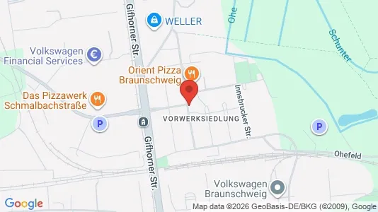 Apartments for rent i Braunschweig - kort over placeringen