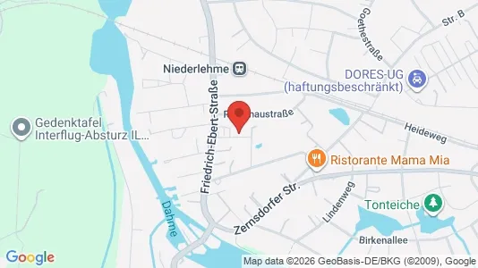 Apartments for rent i Dahme-Spreewald - kort over placeringen