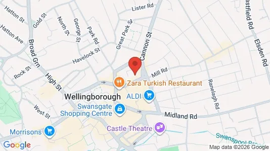 Apartments for rent i Wellingborough - Northamptonshire - kort over placeringen