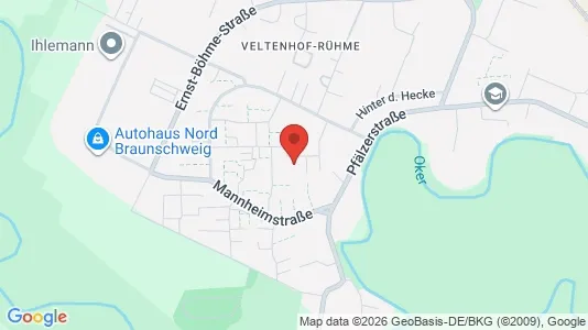 Apartments for rent i Braunschweig - kort over placeringen