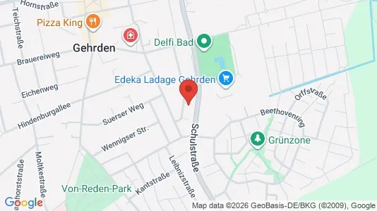 Apartments for rent i Hannover - kort over placeringen