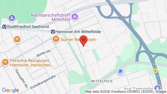 Apartments for rent i Hannover - kort over placeringen