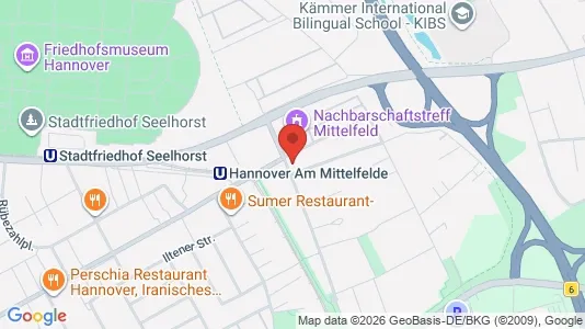 Apartments for rent i Hannover - kort over placeringen
