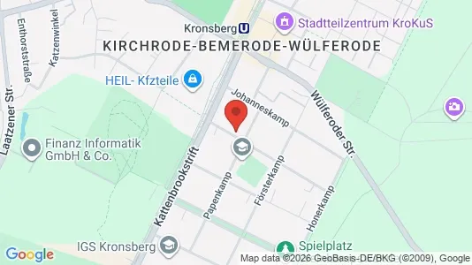 Apartments for rent i Hannover - kort over placeringen