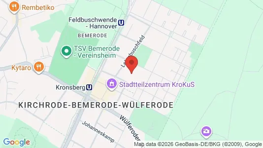 Apartments for rent i Hannover - kort over placeringen