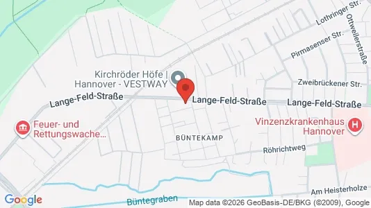 Apartments for rent i Hannover - kort over placeringen