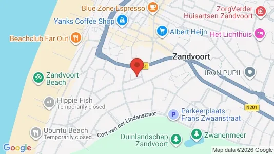 Apartments for rent i Zandvoort - kort over placeringen