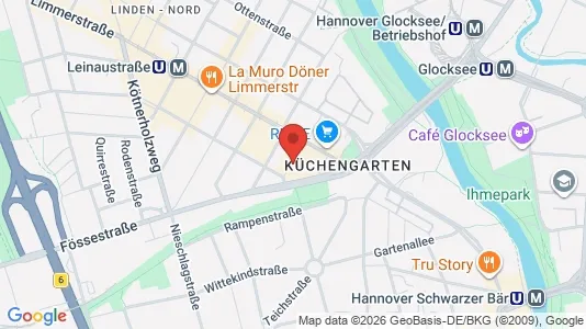 Apartments for rent i Hannover - kort over placeringen
