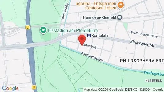 Apartments for rent i Hannover - kort over placeringen