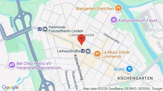 Apartments for rent i Hannover - kort over placeringen