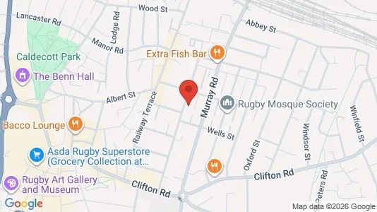 Apartments for rent i Rugby - Warwickshire - kort over placeringen