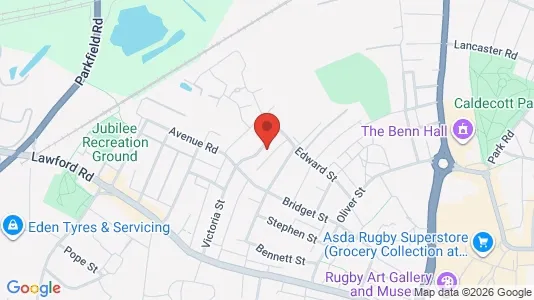 Apartments for rent i Rugby - Warwickshire - kort over placeringen