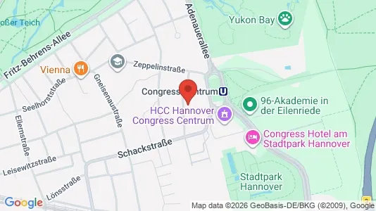 Apartments for rent i Hannover - kort over placeringen