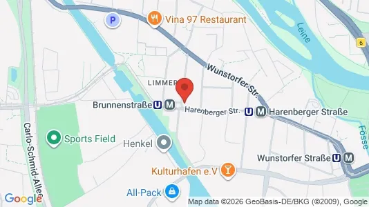 Apartments for rent i Hannover - kort over placeringen