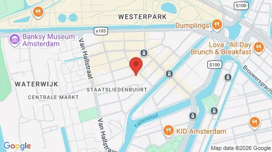 Apartments for rent i Amsterdam Westerpark - kort over placeringen