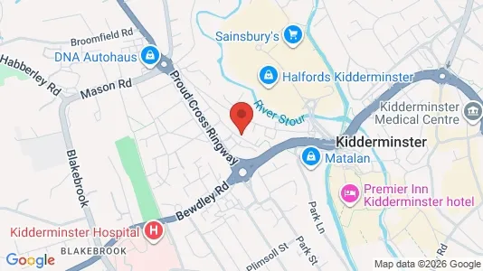 Apartments for rent i Kidderminster - Worcestershire - kort over placeringen