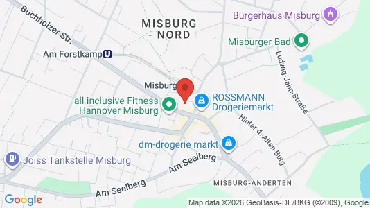 Apartments for rent i Hannover - kort over placeringen