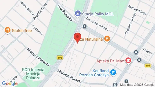 Apartments for rent i Poznań - kort over placeringen