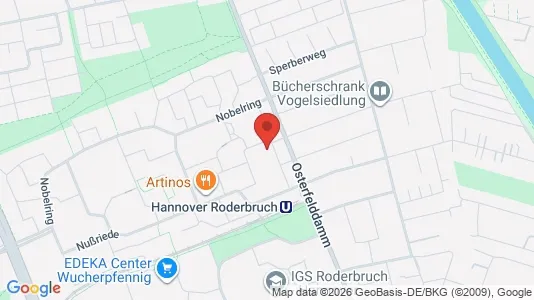 Apartments for rent i Hannover - kort over placeringen