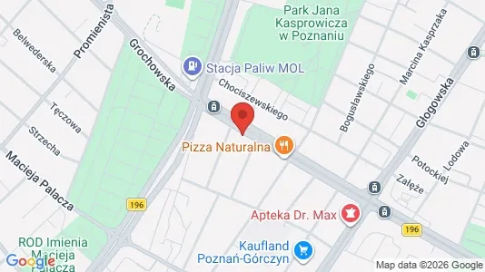 Apartments for rent i Poznań - kort over placeringen