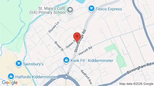 Apartments for rent i Kidderminster - Worcestershire - kort over placeringen