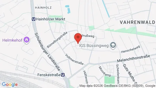 Apartments for rent i Hannover - kort over placeringen