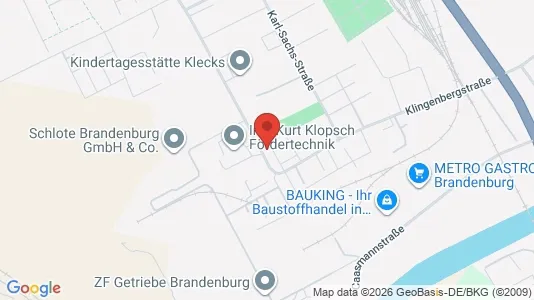 Apartments for rent i Brandenburg an der Havel - kort over placeringen