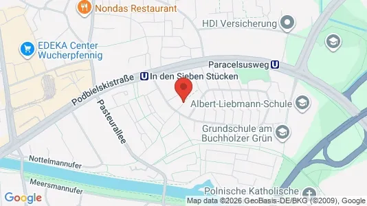 Apartments for rent i Hannover - kort over placeringen