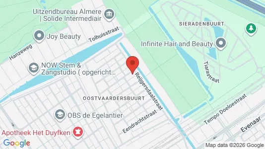 Apartments for rent i Almere - kort over placeringen