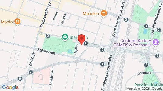 Apartments for rent i Poznań - kort over placeringen
