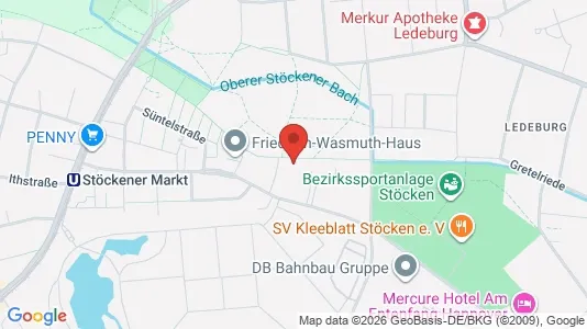 Apartments for rent i Hannover - kort over placeringen