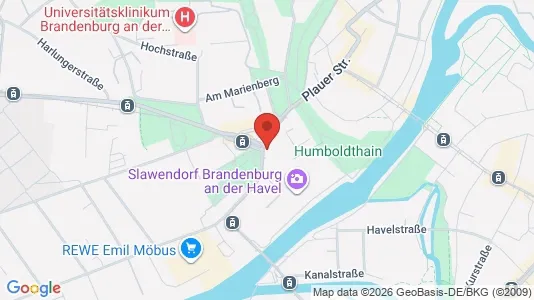 Apartments for rent i Brandenburg an der Havel - kort over placeringen