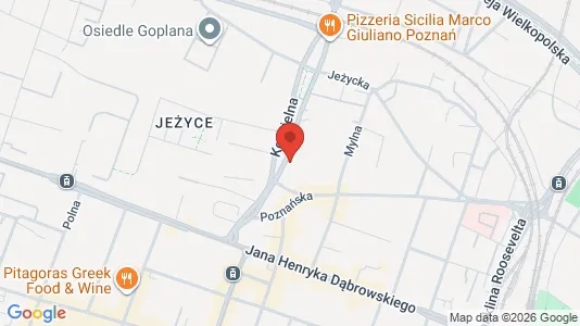 Apartments for rent i Poznań - kort over placeringen