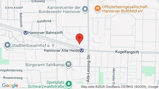 Apartments for rent i Hannover - kort over placeringen