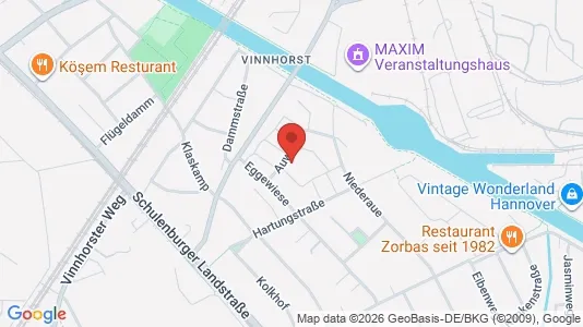 Apartments for rent i Hannover - kort over placeringen