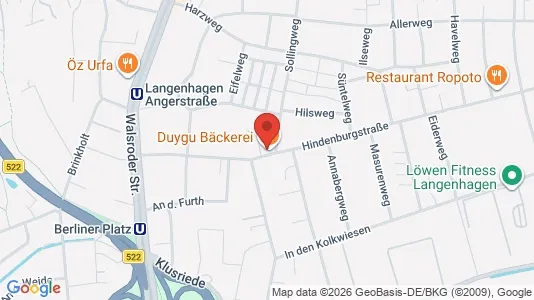 Apartments for rent i Hannover - kort over placeringen