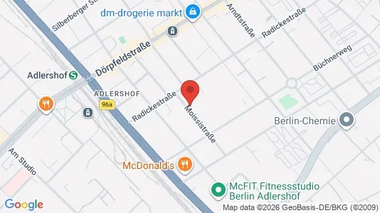 Apartments for rent i Berlin Treptow-Köpenick - kort over placeringen