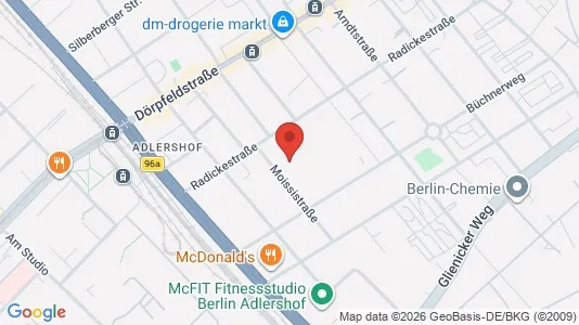 Apartments for rent i Berlin Treptow-Köpenick - kort over placeringen
