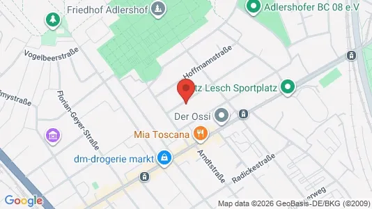 Apartments for rent i Berlin Treptow-Köpenick - kort over placeringen