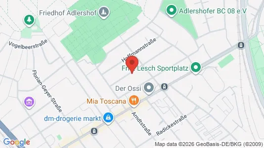 Apartments for rent i Berlin Treptow-Köpenick - kort over placeringen