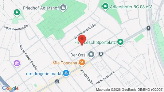Apartments for rent i Berlin Treptow-Köpenick - kort over placeringen