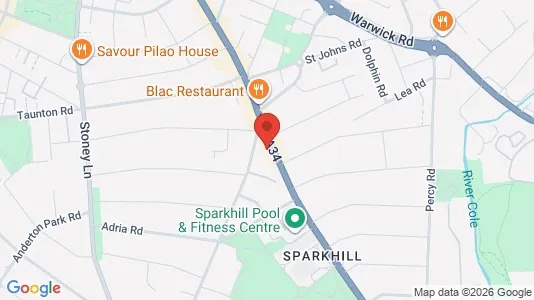 Apartments for rent i Birmingham - West Midlands - kort over placeringen