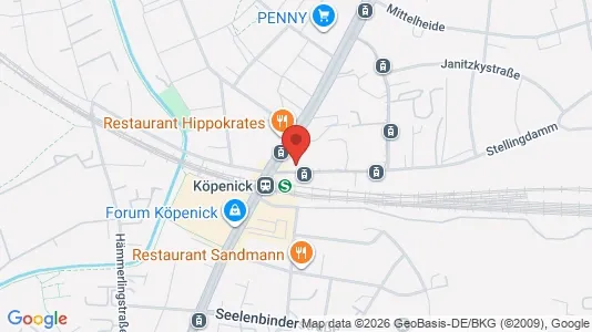 Apartments for rent i Berlin Treptow-Köpenick - kort over placeringen