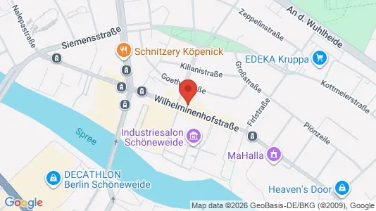 Rooms for rent i Berlin Treptow-Köpenick - kort over placeringen