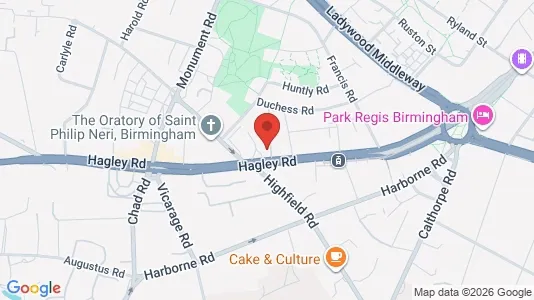Apartments for rent i Birmingham - West Midlands - kort over placeringen