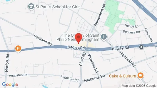 Apartments for rent i Birmingham - West Midlands - kort over placeringen