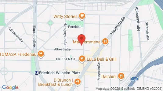 Apartments for rent i Berlin Tempelhof-Schöneberg - kort over placeringen